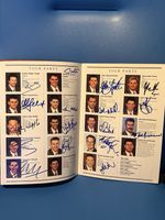 2001 ASHES Australian Squad Menu Hand Signed x 17 -From Collectors Estate