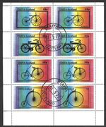 Staffa Scotland 1977, Bicycles, Bikes, CTO Used M/S Sheet of 8 Stamps #M3037