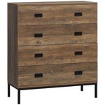 4 Drawer Chest of Drawers Rustic Storage Cabinet Bedroom Dresser Industrial