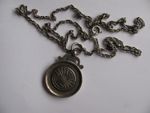 Vintage  Sterling Silver  Chain & Darts  fob medal, Not scrap silver