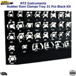 31 Pcs Endodontic Rubber Dam Clamps Dental Instruments ENDO Clamp Set with Tray