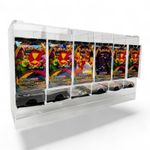 6 Slot Acrylic Pokemon TCG Premium Booster Pack Dispenser/Stackable Design/Clear