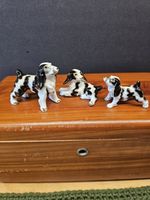 Set Of 3 Vintage Springer Spaniel Bone China/ Porcelain Miniature Figurines