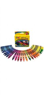 Cre8 30-Pack Wax Crayons - Vibrant Colors for Creative Fun - Ideal for Kids Art