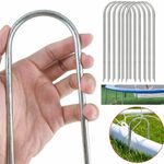 10x Heavy Duty Trampoline U-shaped Metal Wind Stake Pegs Tent Ground Anchor