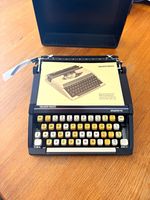 Vintage Silver Reed Silverette Portable Typewriter with Case & Manual