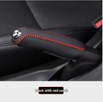 Faux Leather Handbrake Cover | Anti-Slip, Hand-Sewn, Faux Leather Gear Lever Cov