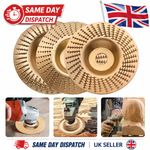 1-3Pcs Wood Carving Disc, 4inch Angle Grinder Attachments Wood Shaping Disc