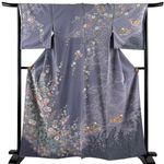 Homongi Purple Silk Dress M Used Japanese Kimono