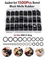 WG® 1500pcs Gasket O Ring Assortment Kit NBR FKM Rubber High Temp Seals Set Box
