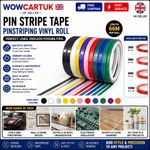 Pin Stripe Tape Pinstripe Roll PinStriping Vinyl Car Coach Line 3mm,5mm,8mm,10mm