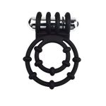 Rev-Rings Double Vibrating Bullet Cock Ring Penis Testicles Silicone Men Sex Toy