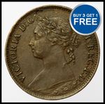 VICTORIA BUN HEAD FARTHINGS 1860 TO 1901 CHOICE OF DATE