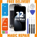 For iPhone 12 Pro Max Prime Screen Replacement  Digitizer + Tools +Protector UK
