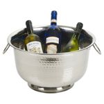 Stainless Steel Footed Champagne Metal Bucket Party Bowl Wine Beer Ice Cooler