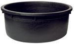 Large Squat Black Plastic Aquatic Pot 240lt