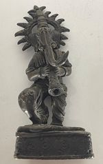 Ganesha Cobra Snake Charmer Bastar Bronze Hindu Tribal Figurine Statue 19th C