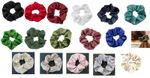 Satin Scrunchies Large Luxurious Shimmer Hair Tie Thick Hair Ponytail Bobble -UK