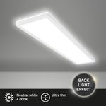 LED Panel 98cm Ceiling Light Flat Indirect Light Hallway Kitchen Neutral White