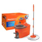 MACROMAX FORCE Spin Mop & Bucket Set with Pedal – 360° Microfibre Cleaning