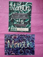 Rare Mansun Attack Of The Grey Lantern VIP Tour Pass & Promo Postcard 1997