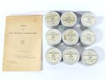 WW2 Military Training Filmstrip 1940s Map Reading Manual Film Canisters Rare 102