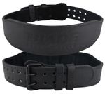 Weight Lifting Belt Leather Gym Training Fitness Men Woman 4" Blade S M L XL XXL