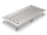 John Boos Drip Pan Drop-in, 12x36 with removable perforated insert
