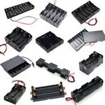 AA Battery Holder 1 2 4 6 8 10 Position Open & Enclosed Battery Holder Connector