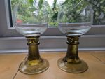 Pair Of German Zweisel Wine Glasses