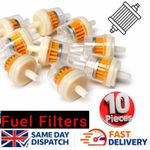 10Pcs Universal Petrol Filter inline fuel Filter fits 6-8mm pipe for Motorcycle