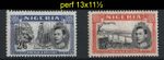 Nigeria 1938 2/6d, 5s perf 13x11½ very fine mint sg58-9 cat £170