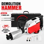 65J Electric Demolition Hammer 2400rpm Jackhammer for Concrete Breaking UK Stock