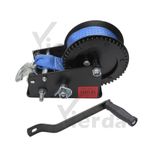 Hand Winch Heavy Duty Hand Crank 3000lbs 10m 33ft Webbing Strap Trailer/Boat/ATV