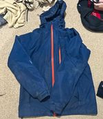 Mountain Warehouse Extreme Men's Hooded Jacket Blue Polyester Size S