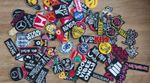 100 Mixed lot of embroidered iron sew on patch car music cartoon biker fashion