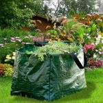 🔥100L Large Jumbo Garden Waste Bag Refuse Storage Sack Handles Grass Compost UK