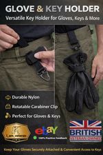 Multi-purpose Black Outdoor Tactical Gloves Holder Climbing Rope Storage Buckle