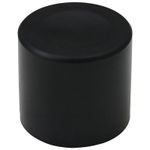 Plain Black Rotary Encoder Control Knob - 6mm D-Shaft Hole - Push Fit