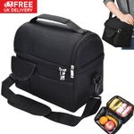 Large Insulated Lunch Bag Adult Kids Men Thermal Cool Hot Food Storage Tote Box