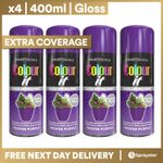 x4 Paint Factory Multi-Purpose Colour It Spray Paint 400ml Proper Purple Gloss