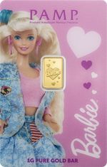 1g Gold Bar Barbie Valentine’s Day Limited Edition 999.9 Pure Gold