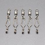 50PCS Quick Change Fishing Speed Clips Fishing Snap Barrel Swivel Connector