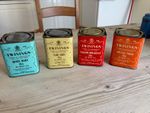 Vintage 1970s Twinings Tea Tins Set of 4 – Queen Mary Earl Grey Breakfast Pekoe
