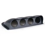 Carbon Fiber 4-Hole Gauge Mount Holder Dash Gauge Pod Quad Meter 52mm Universal