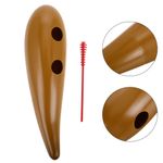 Light Brown Fish Guiro Percussion Instrument Durable Plastic Orff Music Toy