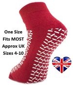 MOBILITY AID MEDLINE DOUBLE TREAD SLIPPERS / NON SLIP ANTI SKID RESISTANT SOCKS