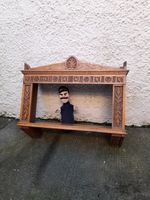 Carved Wooden Antique Book Rack Shelf  Arts & Crafts.