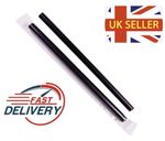 Individually Wrapped Black 9mm Wide Straight Jumbo Milkshake Straws 200mm Long