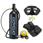 2L Mini Scuba Diving Tank 35-40 Minutes Breath Portable Cylinder Snorkel Mask